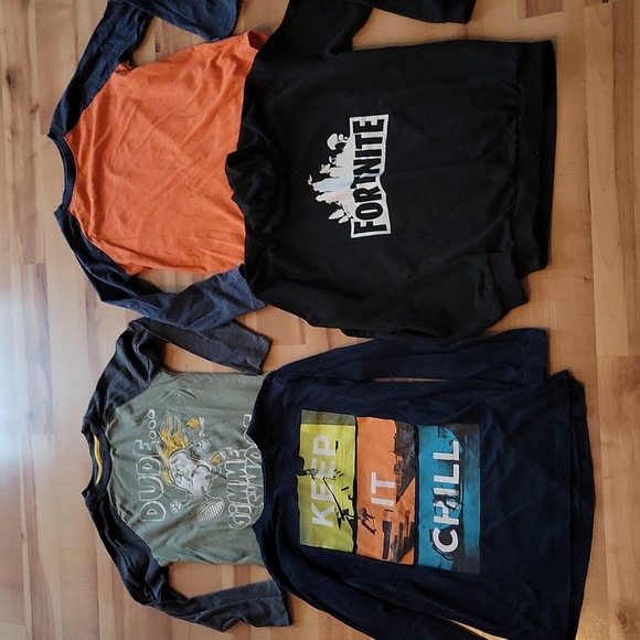 old navy, arizona, fortnite Other - Lot of Boys long sleeve shirts. Size 8. Arizona, fortnite (hooded), Old Navy...